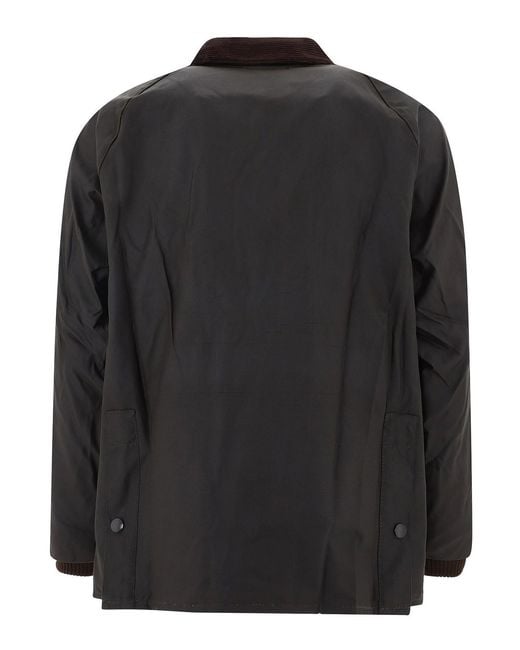 Barbour Black Bedale Waxed Cotton Jacket for men