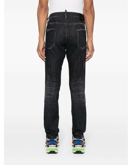 DSquared² Black Stretch-jeans for men