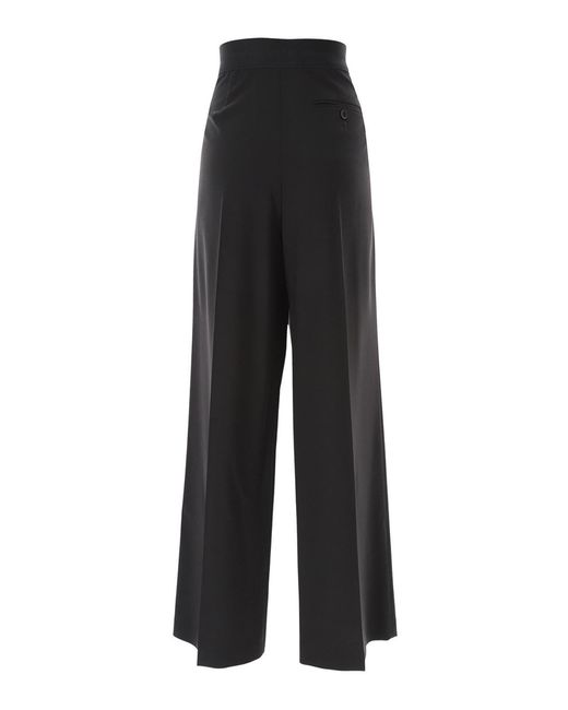 MSGM Black Pull On Trousers