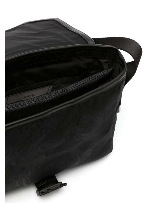 Versace Black Messenger Bag for men