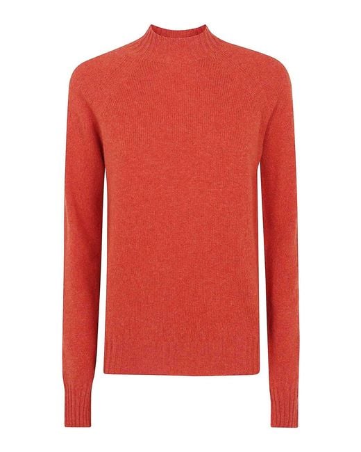 Drumohr Red Round Neck Sweater