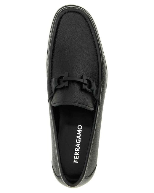 Ferragamo Black Grandioso 2 Loafers for men