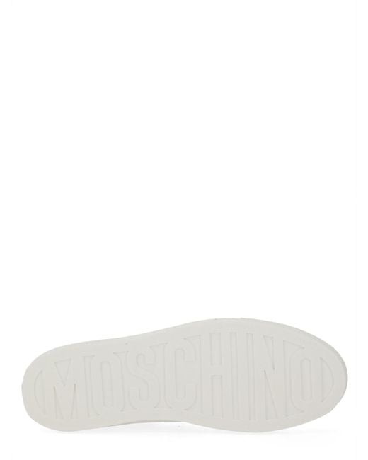 Moschino White Leather Sneaker for men