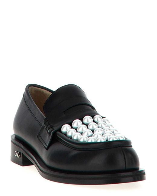 Mach & Mach Black Sirene Loafers