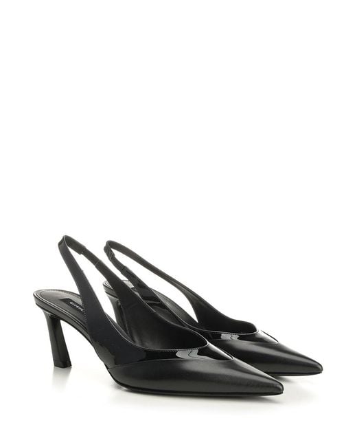 Givenchy Black Spiky Slingback