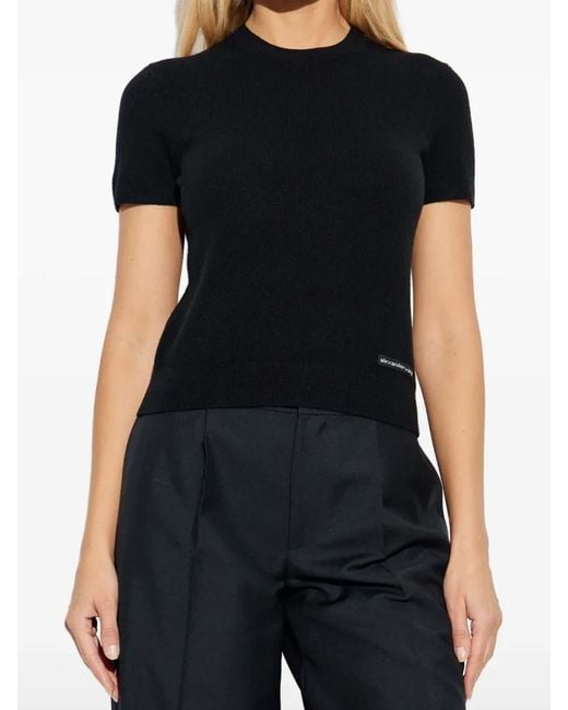Alexander Wang Black Wool T-Shirt