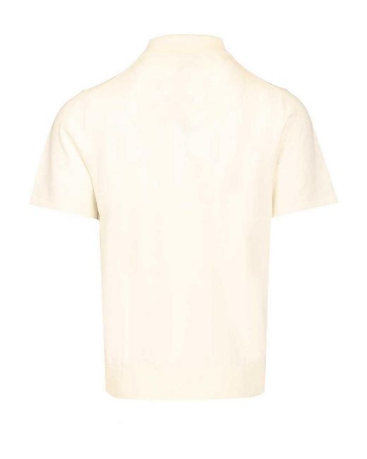 Paul Smith White Cotton Polo Shirt for men
