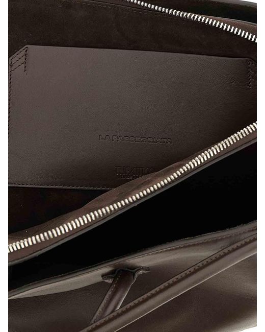 The Attico Black La Passeggiata Medium Shoulder Bag