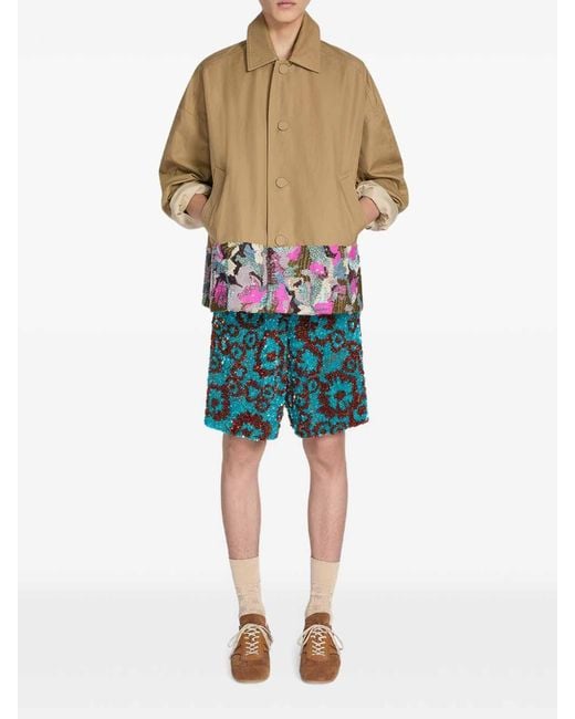Dries Van Noten Brown Sneakers With Suede Inserts for men