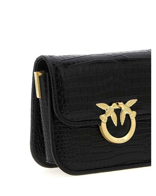 Pinko Black Love Bag Box Mini Shoulder Bag