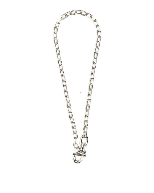Rabanne White Necklace With Pendant