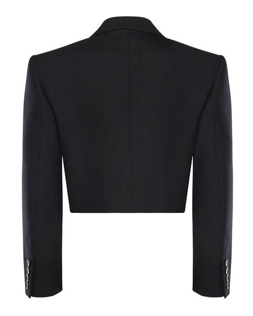 Chloé Blue Short Striped Spencer Jacket
