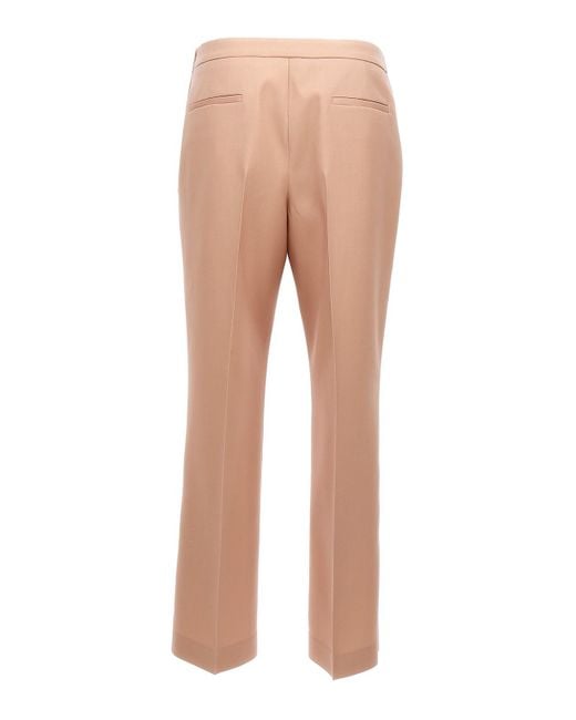 Jil Sander Natural Pleat Wool Pants