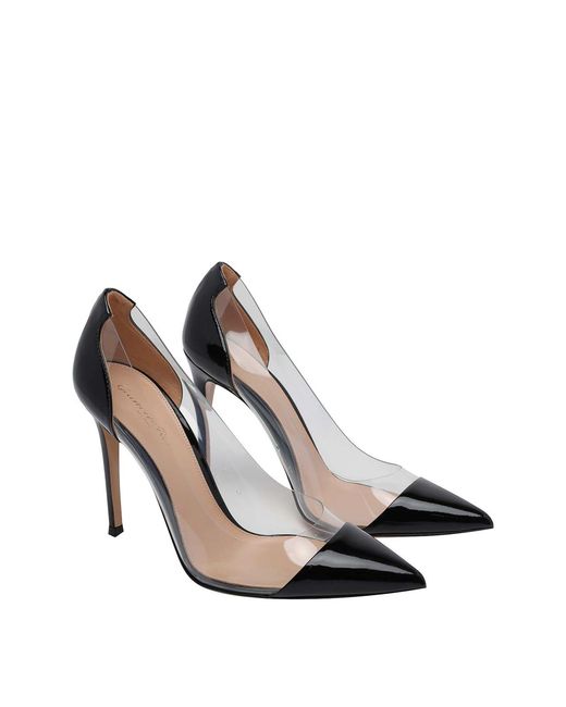 Gianvito Rossi Metallic Plexi Pumps