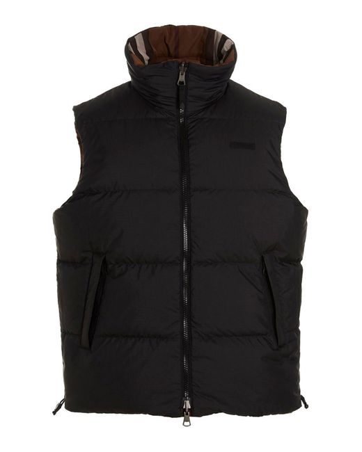 Burberry Brown Dowling Reversible Vest for men