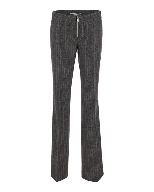 Stella McCartney Gray Grey Trousers With Zip