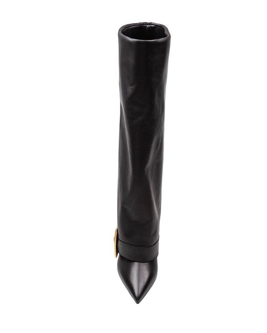 Balmain Black Anthem Leather Boot
