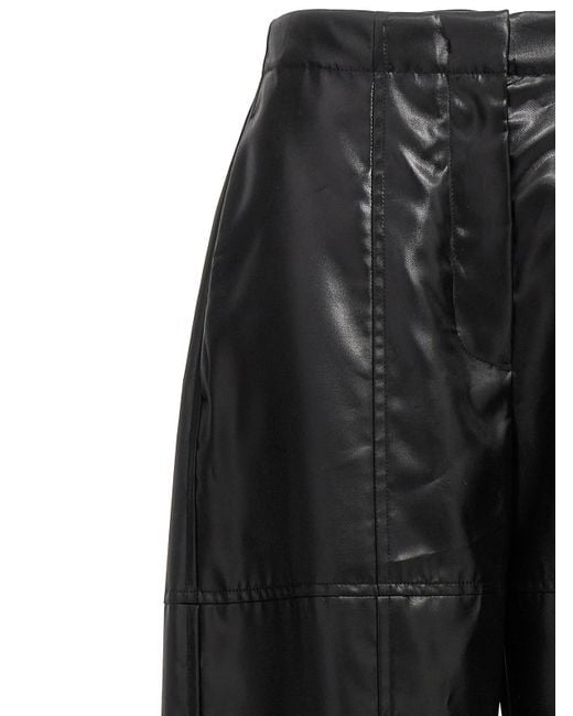 Jil Sander Black Coated Pants