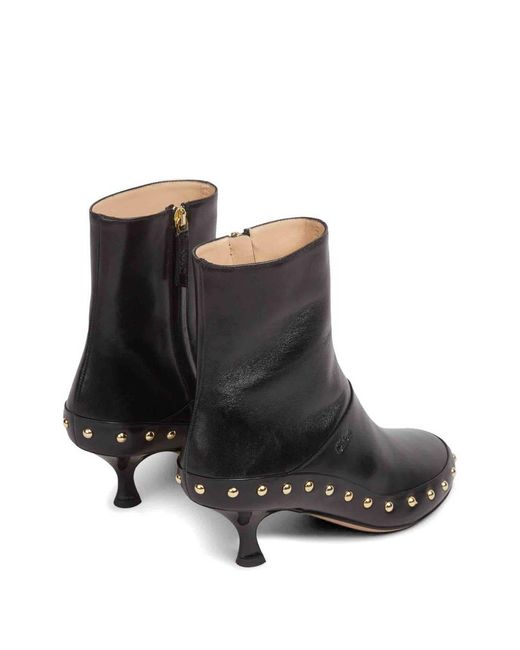 Chloé Black Junie Ankle Boots With Heel