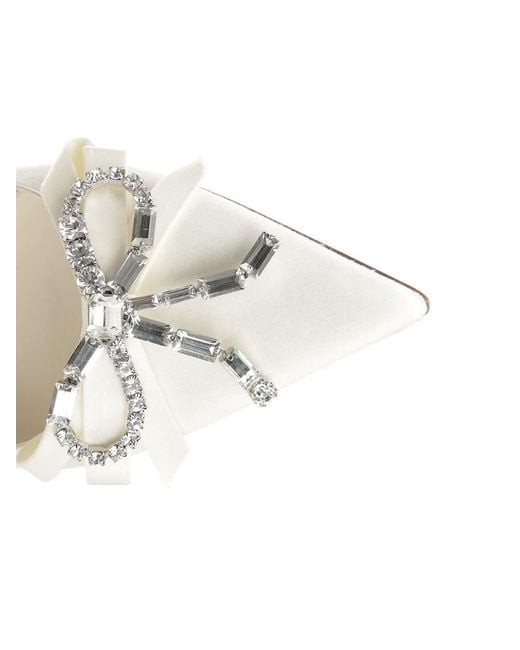Jimmy Choo White Auria 70 Dcollet