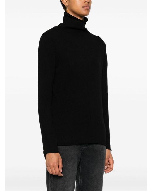 Be You Black Cashmere Turtle-Neck Sweater