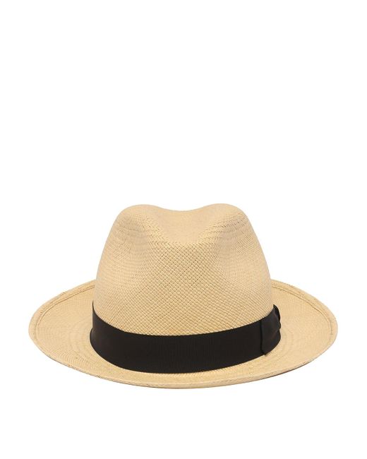 Borsalino Natural Quito Panama Bucket Hat for men