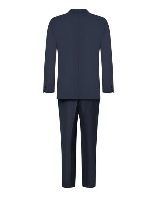 Franzese Collection Blue Single-Breasted Rolls-Royce Style Suit for men