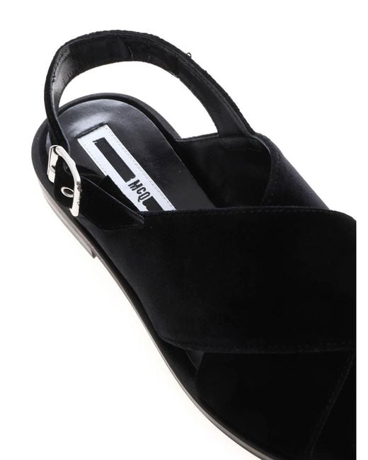 McQ Alexander McQueen Black Kim Sandals