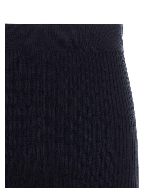 Ganni Blue Capri Pants