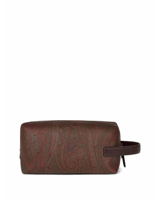 Etro Brown Pouch M Arnica 25X12X12 for men