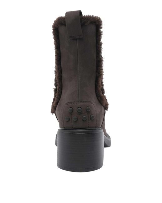 Tod's Black Suede Booties