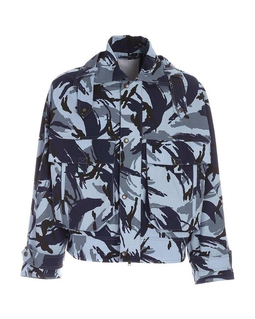 KENZO Blue Tropic Camo Jacket for men