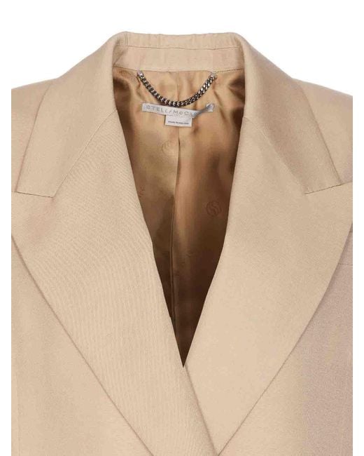 Stella McCartney Natural Double Breasted Jacket