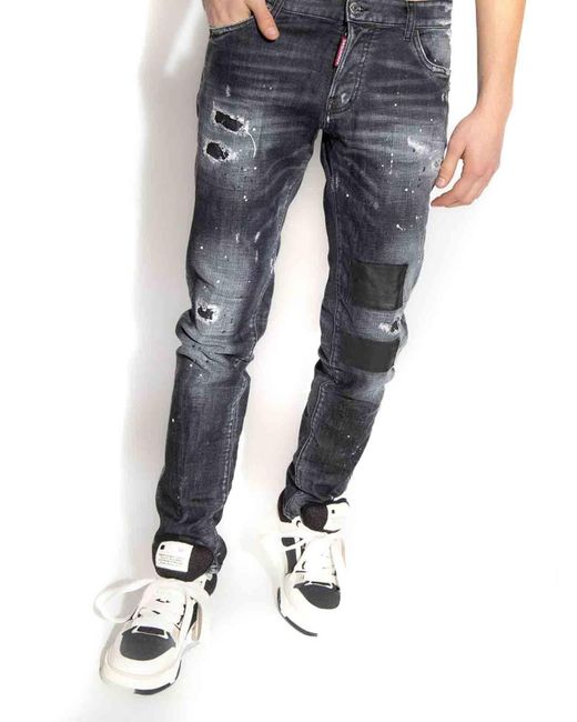 DSquared² Gray Denim Jeans for men