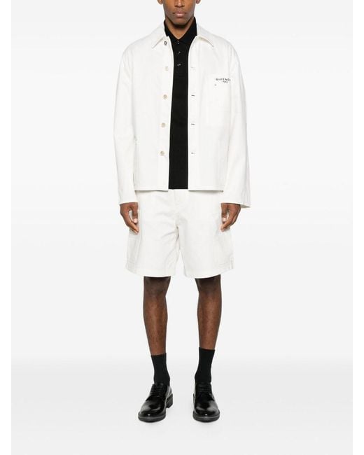 Givenchy White Denim Cotton Jacket for men