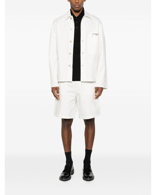 Givenchy White Denim Cotton Jacket for men