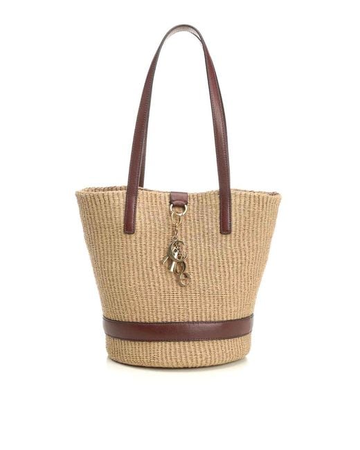 Chloé Natural Chlo Charms Basket Bag