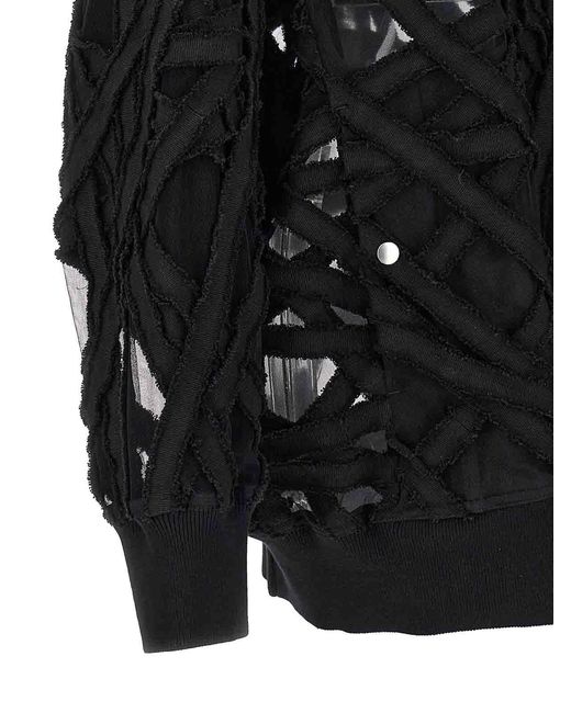 Rick Owens Black Peter Flight Bomber Jacket