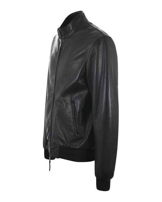 THE JACK AND JACKIE LEATHERS Black Jacket for men