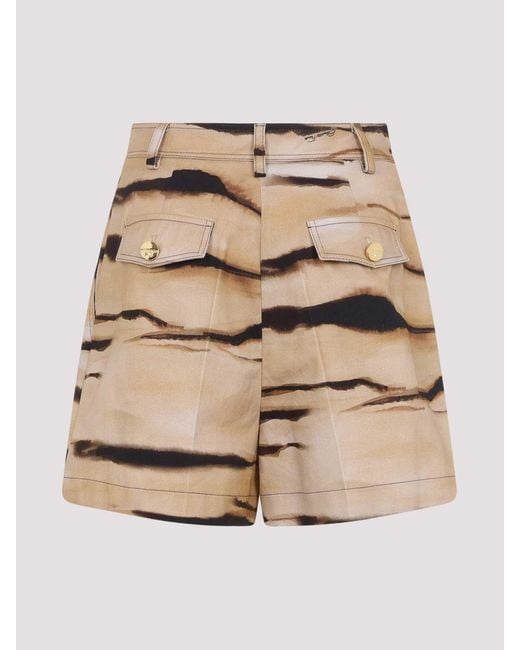 Elisabetta Franchi Natural Tiger Bermuda