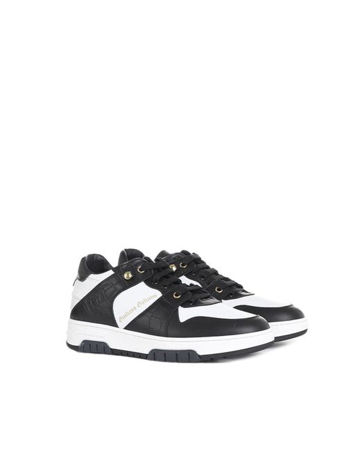 Giuliano Galiano Black Legend Low-Top Leather Sneakers for men