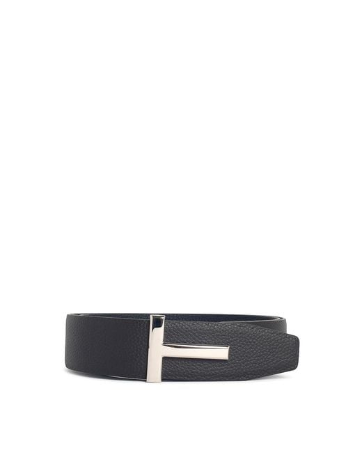 Tom Ford White Leather Belt for men