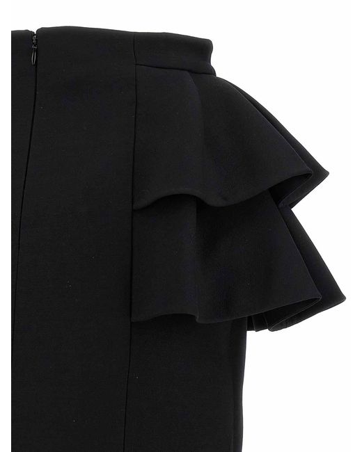 Valentino Garavani Black Crepe Couture Skirt
