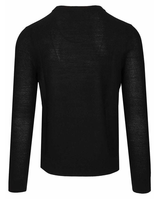 Paul Smith Black Crew Neck Sweater for men