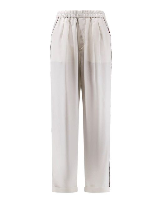 Tom Ford Gray Silk Trousers
