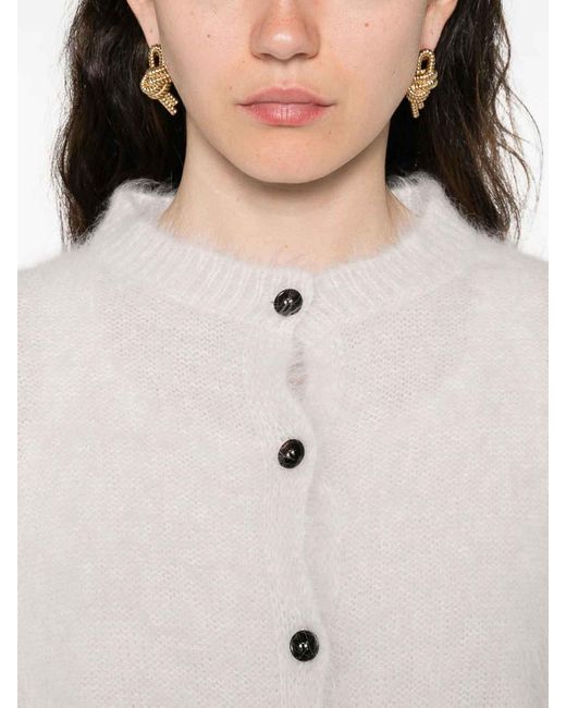 Antonelli White Long-Sleeve Cardigan