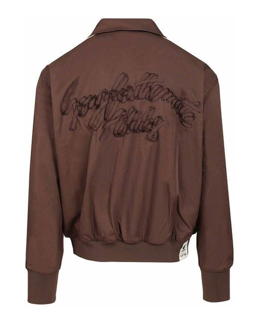 Adidas Originals Brown Woven Jacket Adidas Song For The Mute for men
