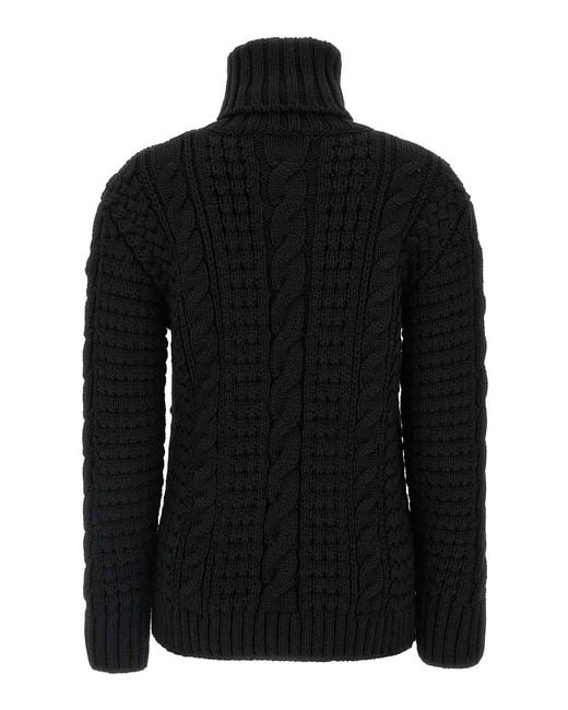 Moncler Black Turtleneck Sweater