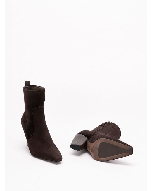 Brunello Cucinelli Brown Ankle Boots With Heels