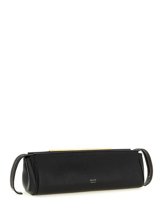 Khaite Black Donna Evening Clutch